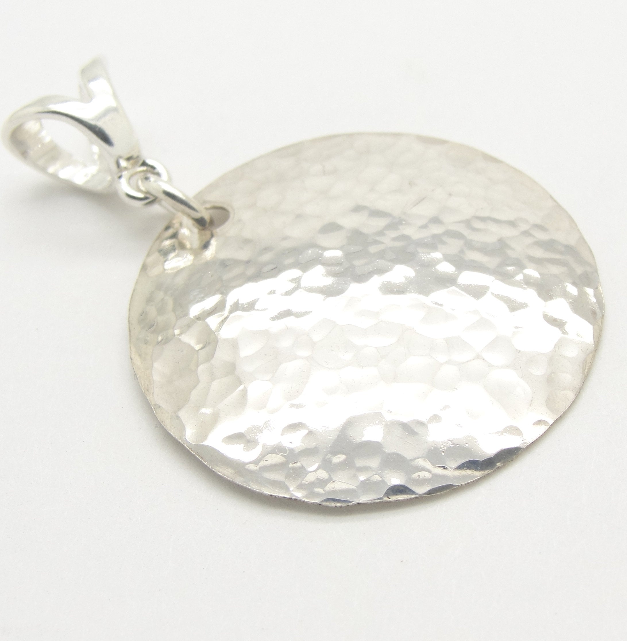 Sterling Silver U. of Louisville Medium Disc Necklace - 24 Inch 