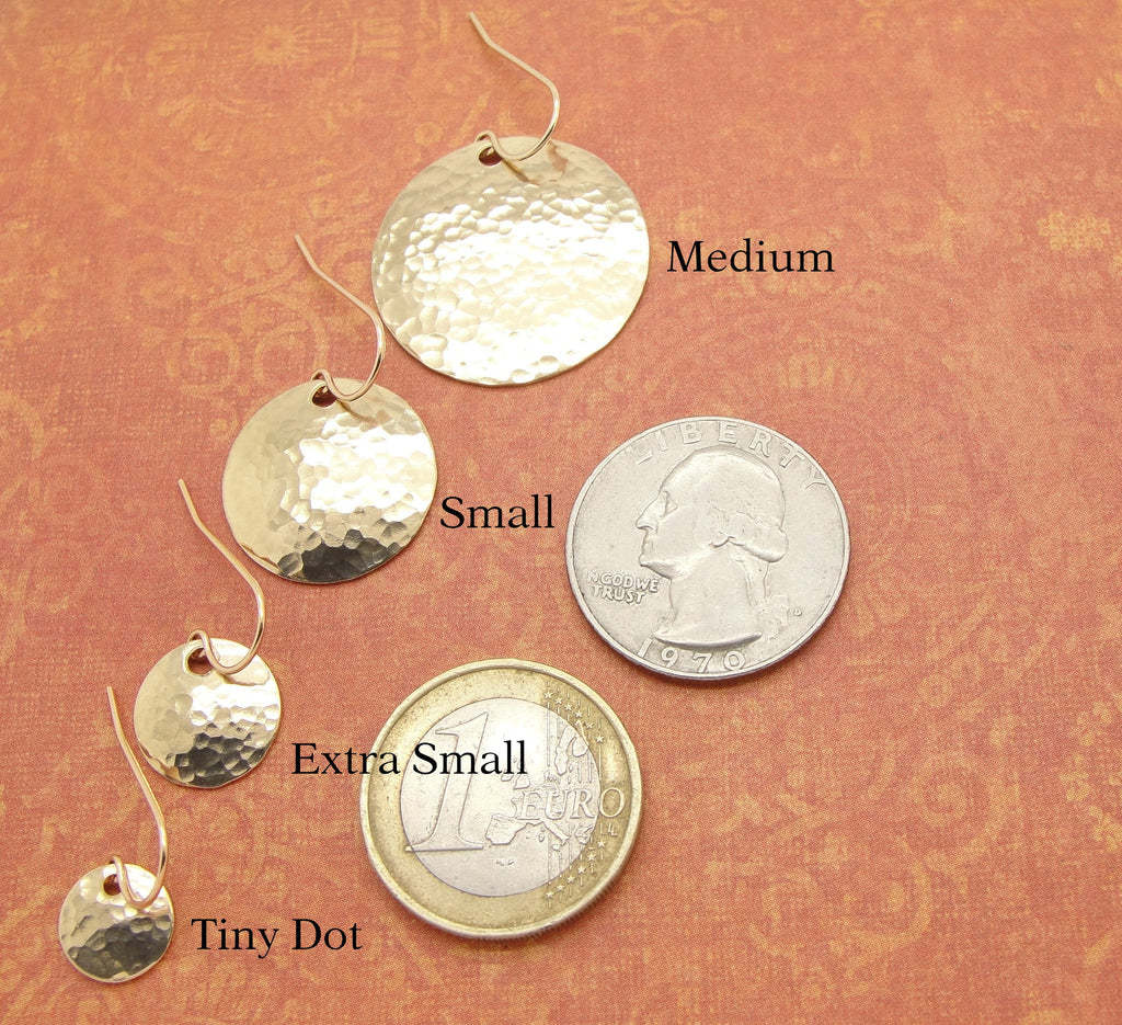 14K Gold Filled Round Earrings Comparison